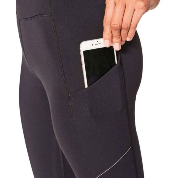 LULULEMON ATHLETICA Speed Up Crop (21') In Black Size 6 - Picture 2 of 8